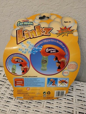 GAZILLION BUBBLES LINKZ BLOWS A GAZILLION COLORFUL BUBBLES NEW IN