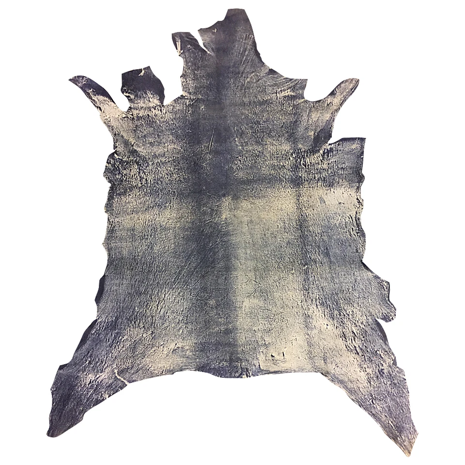 Blue Suede Genuine Leather Hides Upholstery Fabric Gift Crafting Thin Material - Image 3 of 4