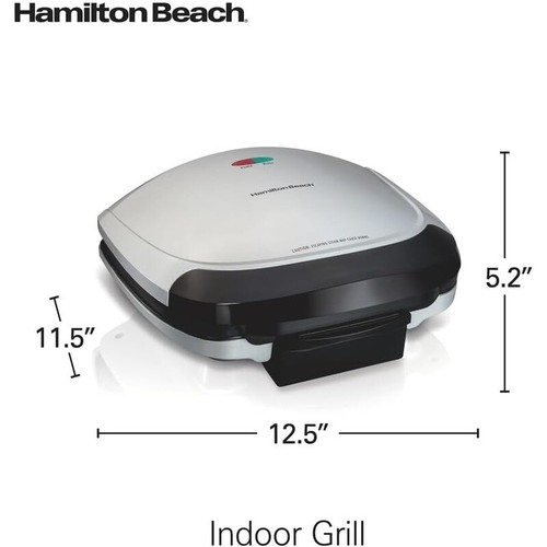 Electric Indoor Grill 6 Serving Nonstick Plates Drip Tray 1200W Fast Cooking New - Picture 2 of 8