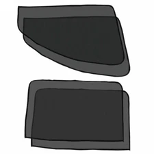 Sunshade Cover Car Side Window Mesh Curtain Sun Shield Solar Visor 4Pcs Decor