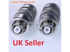 Adapter, SHV to SHV coaxial connector, plug to plug, jack to jack