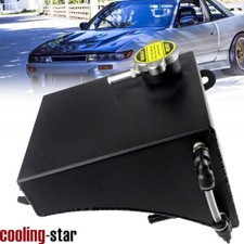 ALUMINUM RADIATOR COOLANT OVERFLOW TANK FITS 89-94 NISSAN 240SX S13 SILVIA 2.4L