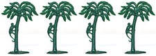 Charbens Recasts - Four Palm Trees - 60mm dark-green color