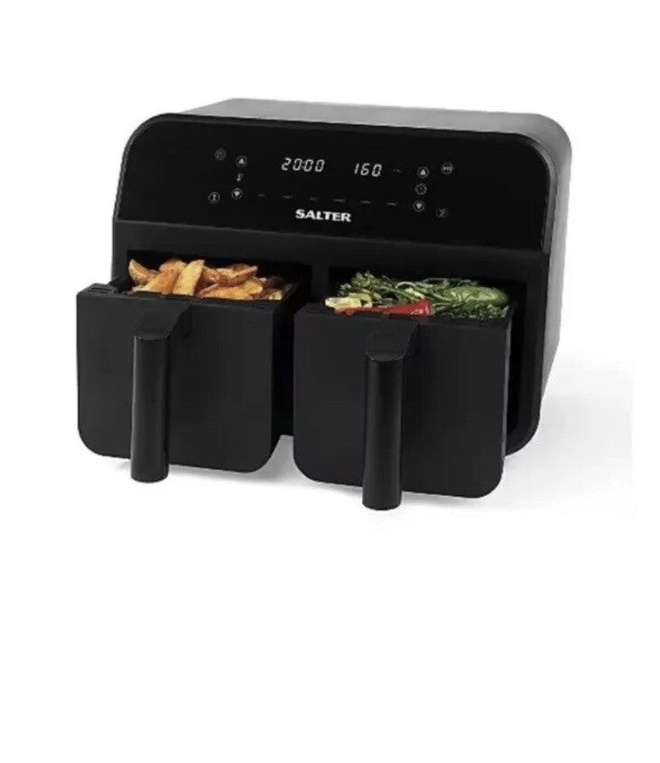 Salter+EK4548+8.2L+Dual+Cook+Pro+Air+Fryer for sale online eBay