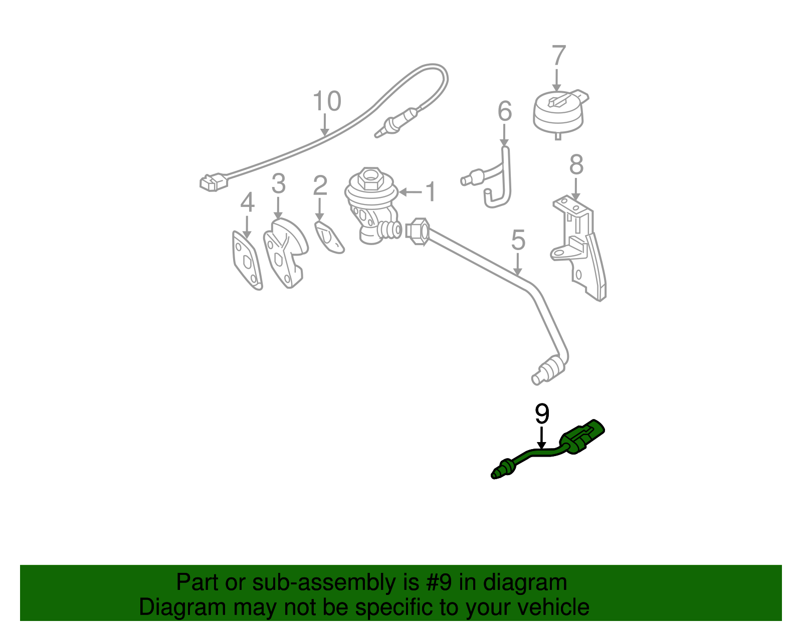 Genuine Nissan EGR Temperature Sensor Fits Nissan Pickup Maxima Sentra
