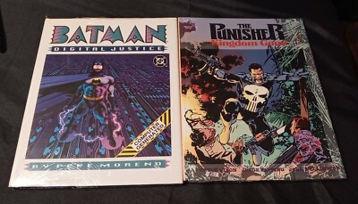 BATMAN DIGITAL JUSTICE  & THE PUNISHER KINGDOM GONE BOTH SEALED HARD COVERS NM