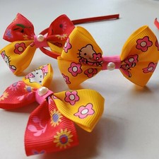 Headband 2PCS Hair Clips Cute Bow Girl Hair pins Colorful Women Accessories 