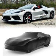 Stretch Satin Outdoor Car Cover Snow Dust Uv Protect For Chevy Corvette Stingray