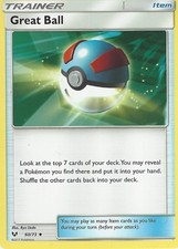 60/73 Great Ball Uncommon: Pokemon Trading Card Game Shining Legends