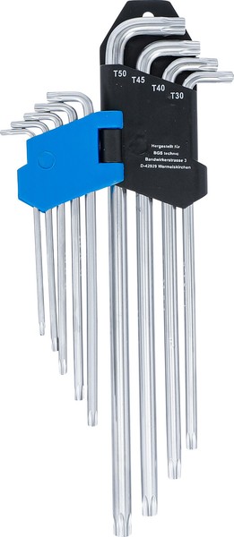 Bgs 9X Torx WinkelschlüSsel T10-T50 Satz Kurz + Lang T-Profil SchlüSsel Werkzeug-image