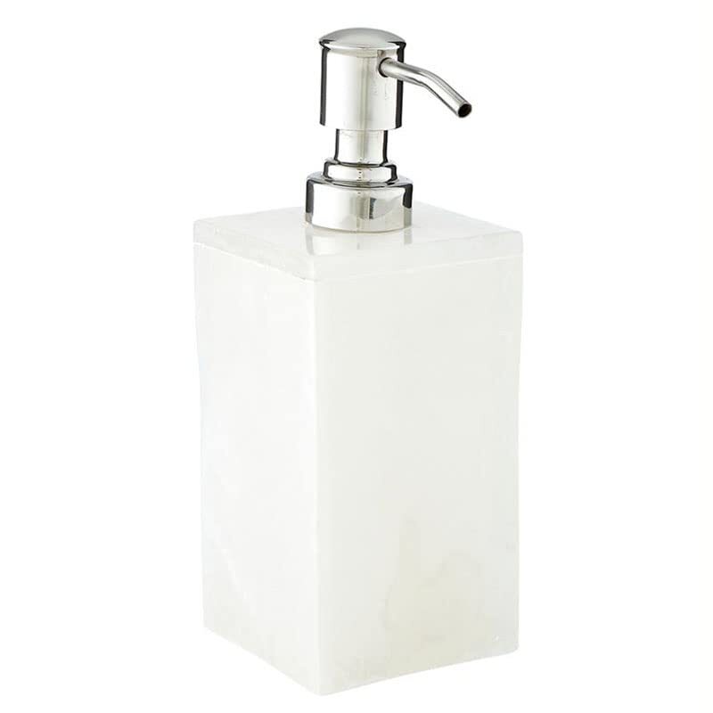 Soap Dispenser for Bathroom Pure Design Alabaster Bathroom Accessories, 7.25