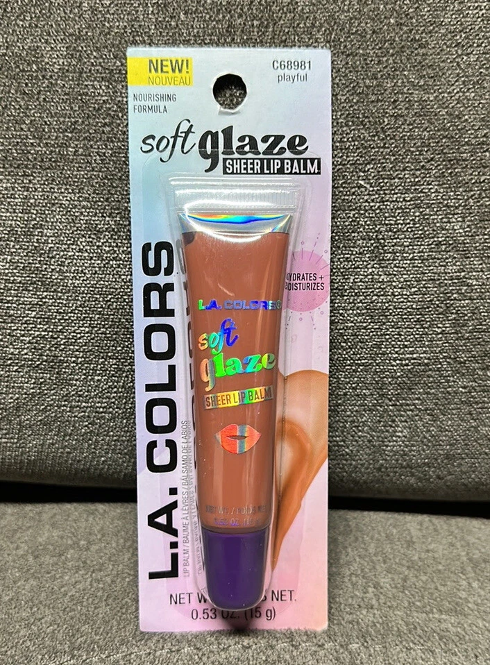 L.A. Juego de 3 bálsamos labiales transparentes esmalte suave COLORES Foto 3 de 4