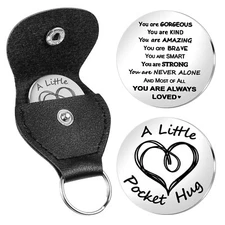 Mabor Pocket Hug Token A Little Pocket Hug Coin Stainless Steel Pocket Hug Ke...
