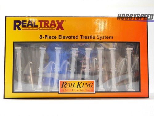 MTH RAILKING 8 PIECE ELEVATED SUBWAY TRESTLE SET FASTRACK O GAUGE 40 ...