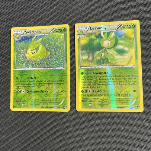 Swadloon 6/119 Leavanny 7/119 Phantom Forces Pokemon Card Reverse Holo 2