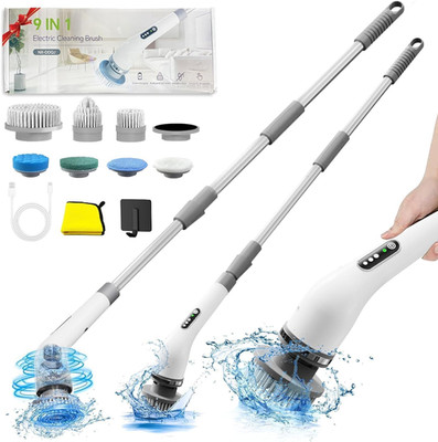 Electric Spin Scrubber,Electric Cleaning Brush for Bathroom,Kitchen and Shower,A
