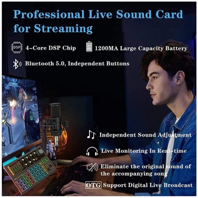 Versatile Sound Effects Card for Live Streaming
