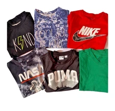 Ralph Lauren T shirts Boys Sz 7 Mixed Colors Short Sleeves Multi Brands Lot Of 6