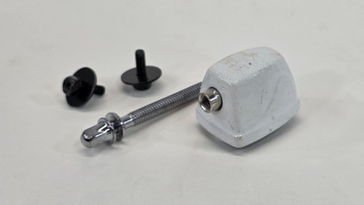 ddrum Tom / Snare Drum Lug with Mounting Screws & Tension Rod White 1'' Mount