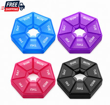 7 Day Pill Case Plastic Tablet Holder Travel Medicine Storage Organizer Box 1pcs
