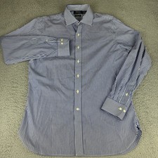 Polo Ralph Lauren Men's Slim Fit Easy Care Striped Dress Shirt Size 16 1/2 42