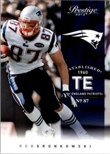 Rob Gronkowski 2012 Panini Prestige #109 New England Patriots Football Card