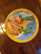 1977 McDonald's Plastic Plate Lexington Made In USA 10" Summer, Captain Crook