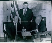 1967 Boston Mayor John Collins Bunker Hill Council Photo 7X9