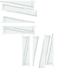 12-PK ClosetMaid 2853 ShelfTrack 12-Inch Locking Shelf Brackets, White, 12-PK