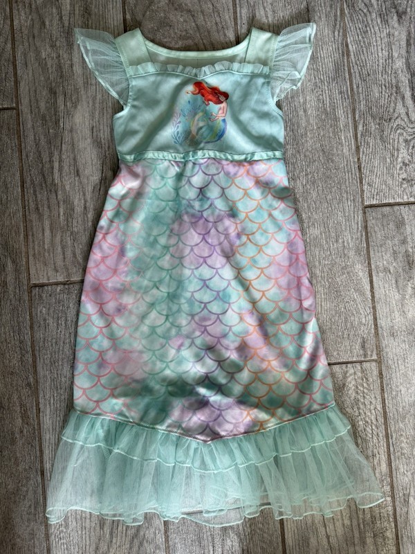 Disney Princess Girls Size 3T The Little Mermaid Ariel Fantasy Nightgown Dress