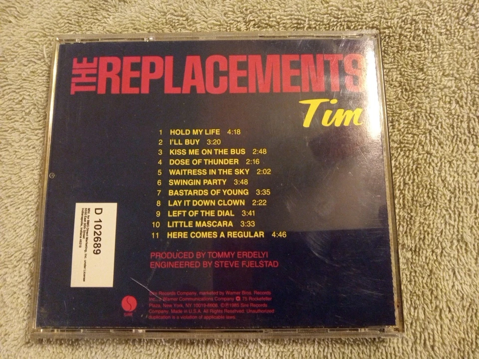 The Replacements/Tim ( Music CD) - Image 2 of 3