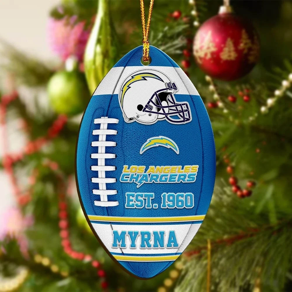 Personalized Los Angeles Team Football Chargerss Sport Ornament, Gift For Fans