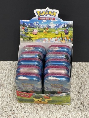 Pokemon Ascended Heroes MINI TIN DISPLAY BOX Sealed 10x Tins   