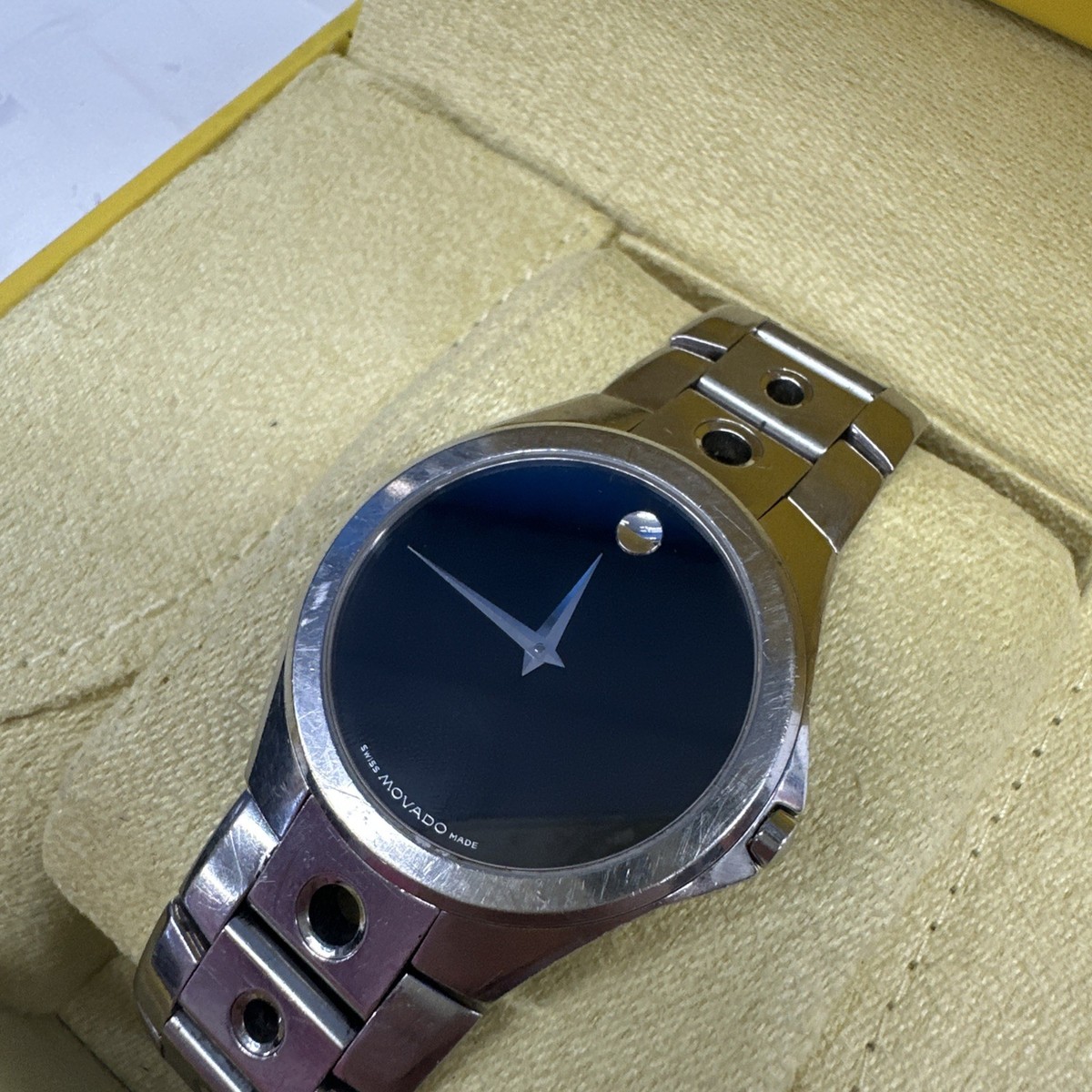 Movado Valeto Silver Stainless Steel Watch 84 G1 1890 | eBay