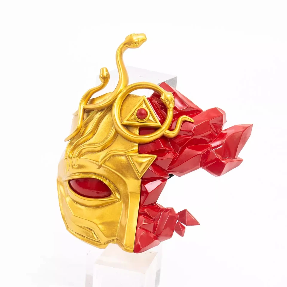 Game Identity Ⅴ Ithaqua Resin Half Face Mask Gold Cosplay Prop Replica Headwear  - Image 2 of 4