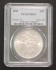 1885 Morgan Silver Dollar Coin Brilliant Uncirculated (PCGS Certified MS63)