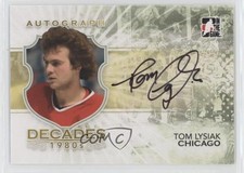 2010-11 ITG Decades 1980s Tom Lysiak #A-TL Auto 4f5