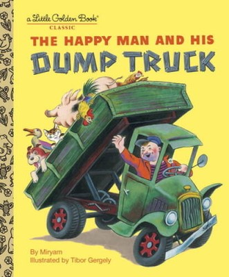 #ad The Happy Man and His Dump Truck Little Golden Book Hardcover GOOD $3.88