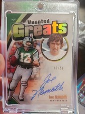 2021 Panini Football Vaunted Greats Joe Namath New York Jets Autograph /50