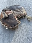 VINTAGE 1900’S-1910’S LEATHER FIRST BASEMAN CATCHER BASEBALL GLOVE RARE ANTIQUE — photo 4