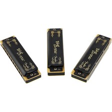 Fender Blues DeVille Harmonicas 3Pack with Case, Keys of C, G and A 