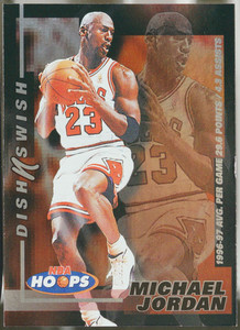 1997-98 Hoops - Dish n Swish Basketball Michael Jordan #5 NM