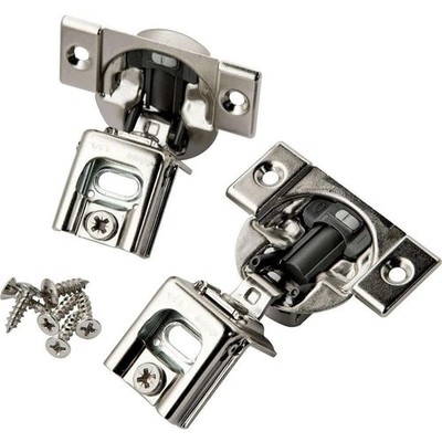 1-Pack 1-1/4'' Compact Soft-Close Overlay Hinge