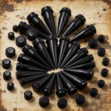 24PCS Ear Stretching Kit 14G-20MM Gauge Kit Acrylic Tapers Plugs Expander Set