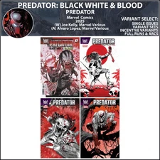 Predator: Black White & Blood (2025) #1 2 3 4 Marvel Comics COVER SELECT