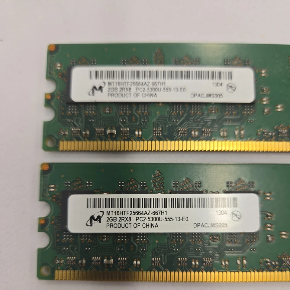 CT25664AA667.16FHZ Crucial 2GB DDR2-667MHz PC2-5300 CL5  240-Pin DIMM RAM - Image 3 of 4