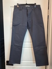 Calvin Klein Men's Dress Pant Trousers Charcoal Gray Lightweight Stretch 32x30