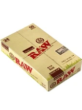 😎 24 X RAW 1 1/4 ( 1.25 ) ORGANIC HEMP ROLLING PAPERS 🔥 1 FULL BOX 24 BOOKLETS
