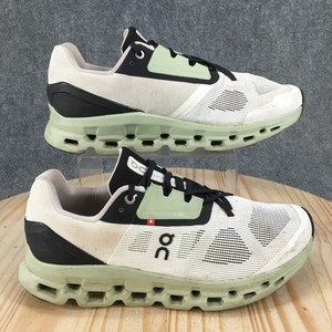 On Cloud Cloudstratus Mens Size 10.5 White Green Athletic Comfort Sneaker Shoes On-Running Cloudstratus M special offer | Men Shoes Running  main image 2