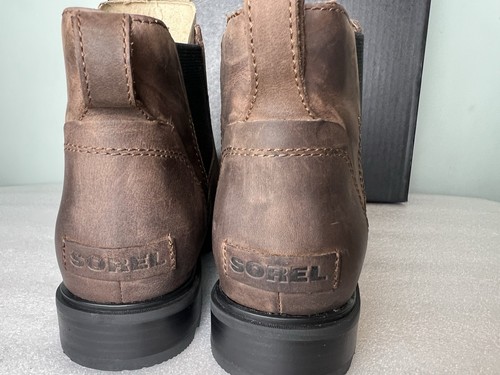 Sorel Emelie III CHELSEA Botas al Tobillo de Cuero Impermeables Marrón Talla 8.5 - Imagen 6 de 11